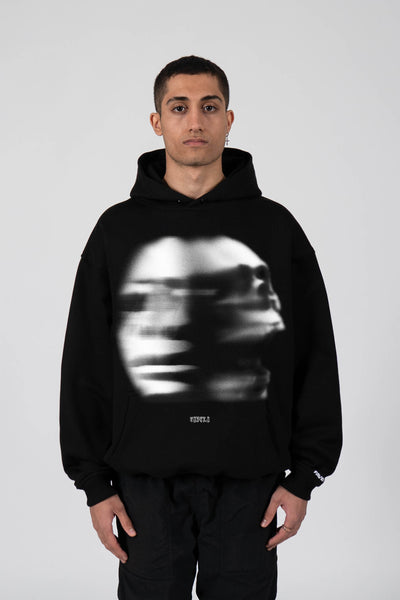 FADED FACE BLACK HOODIE – FAVELA Clothing