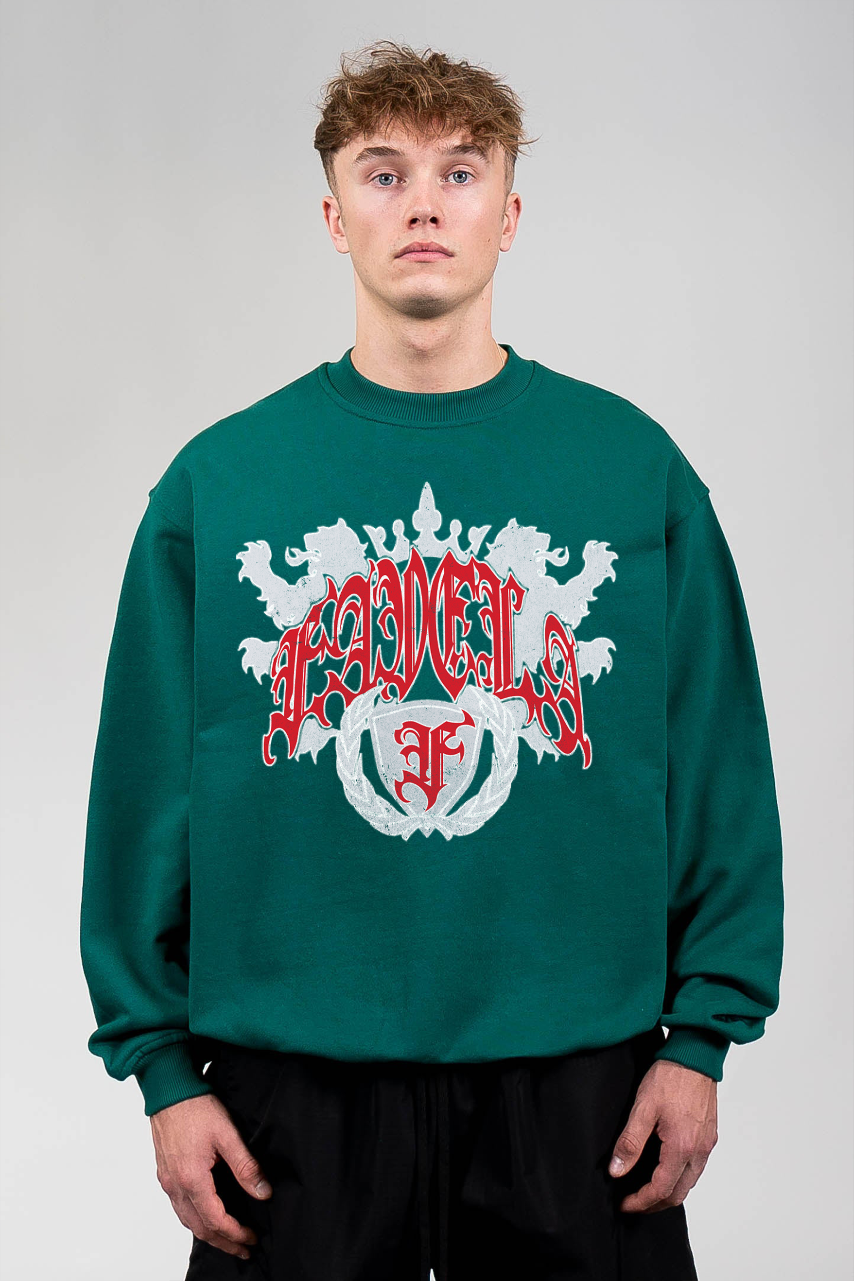 COAT OF ARMS FOREST GREEN CREWNECK