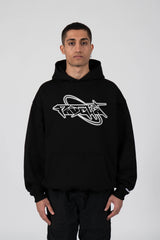 FUTURE 2 WHITE BLACK SNAP BUTTON HOODIE