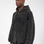 OLD ENGLISH BLACK WASHED FRONT ZIP 