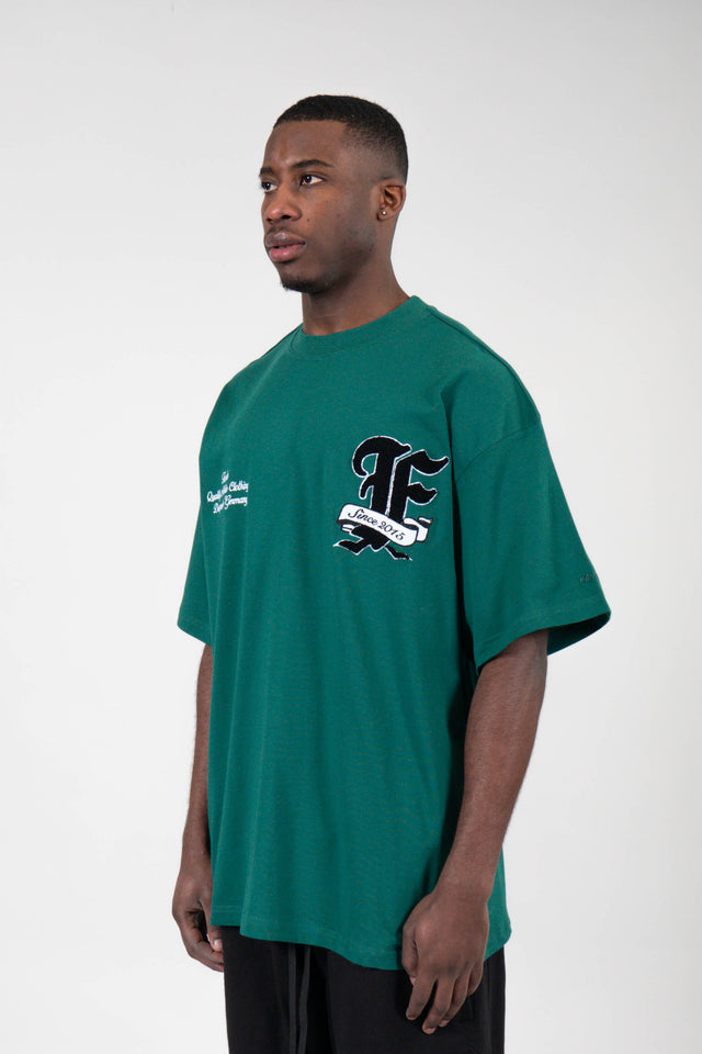 F TERRY FOREST GREEN T-SHIRT 