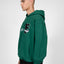 F TERRY FOREST GREEN FRONT ZIP 