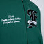 F TERRY FOREST GREEN FRONT ZIP 