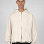 Oatmeal Coloured Frontzip Hoodie by Favela Clothing