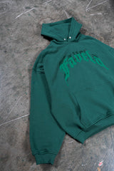 AVES RHINESTONE MILITARY GREEN SNAP BUTTON HOODIE