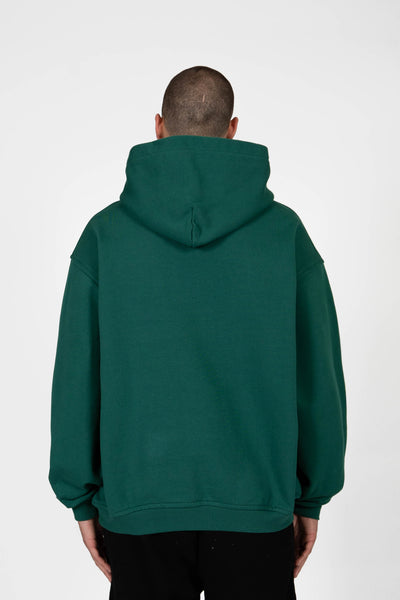 FOREST GREEN SNAP BUTTON HOODIE – FAVELA Clothing