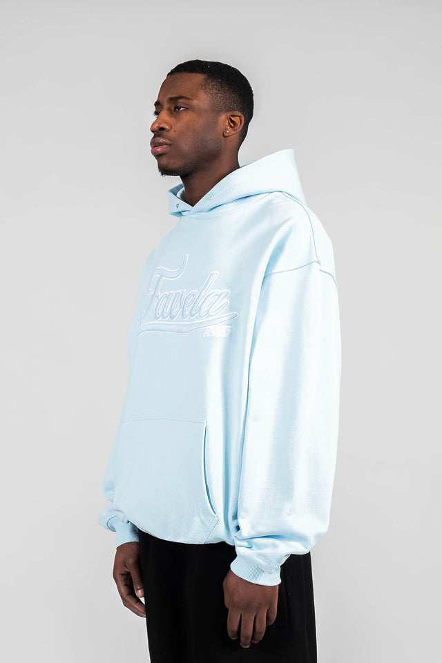 Ice Water coloured Snap Button Hoodie von Favela Clothing